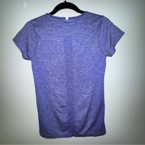 Nike Dri Fit Purple Heathered Short Sleeve Running Training‎ Tee Shirt Women’s S - Picture 2 of 7